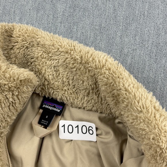 Patagonia Jacket Womens Small Brown Los‎ Gatos Soft Fleece Full Zip Coat 25212 - Picture 13 of 13